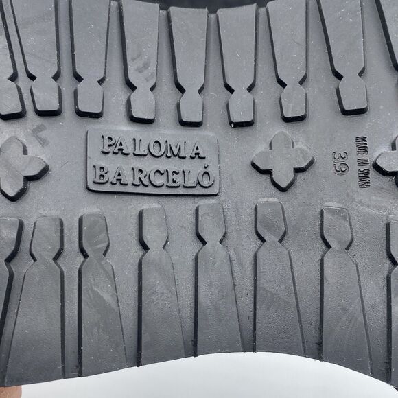 Anthropologie Paloma Barcelo Chunky  Loafers Womens US 9 Black Leather Y2K NWOB - Picture 15 of 15